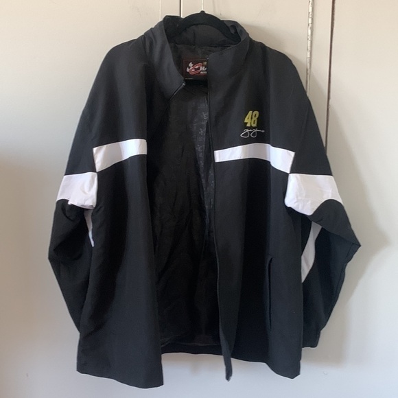 Nascar Chase Authentic #48 Jimmie Johnson size large zip up jacket - Picture 4 of 6